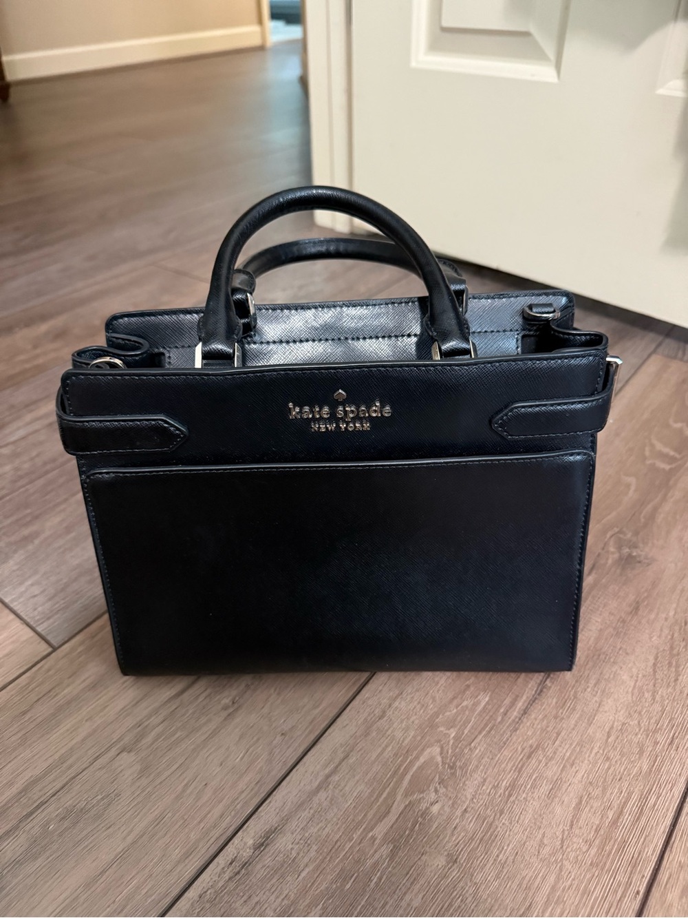 Kate Spade Black Leather Staci Purse